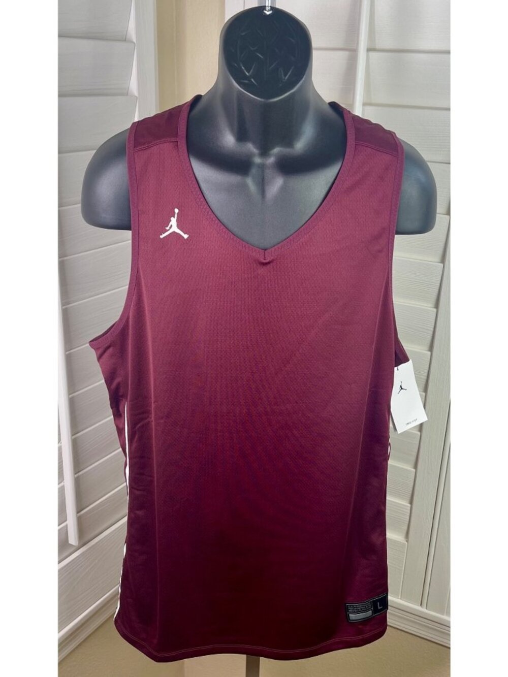 Jordan Dri-Fit Stock Dish Reversible Maroon Basketball Jersey FQ5288-669 - Men L